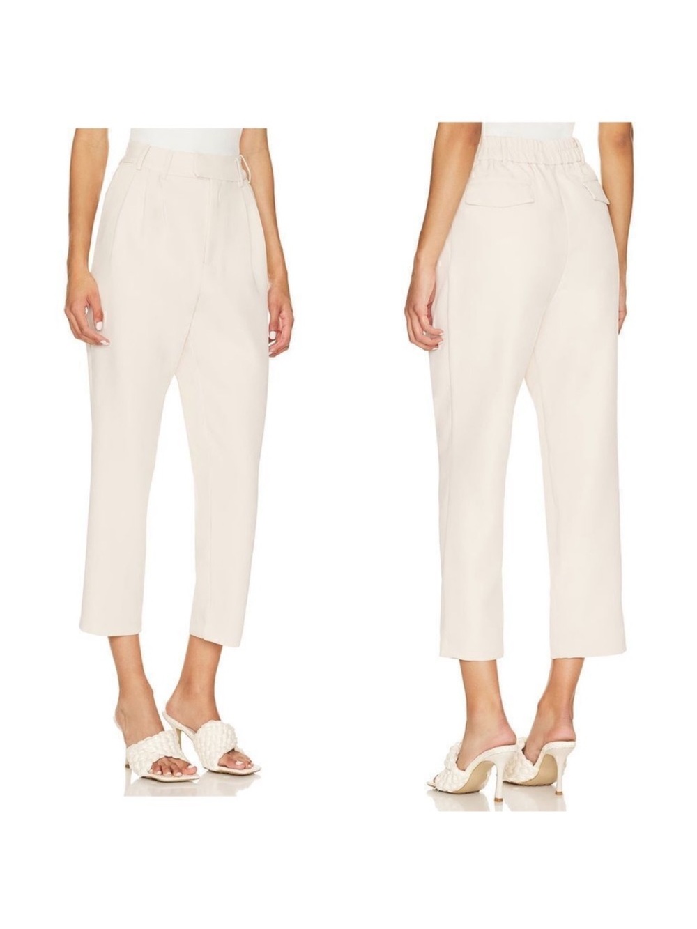 Steve Madden BB Dakota Trouser Pants in Ivory